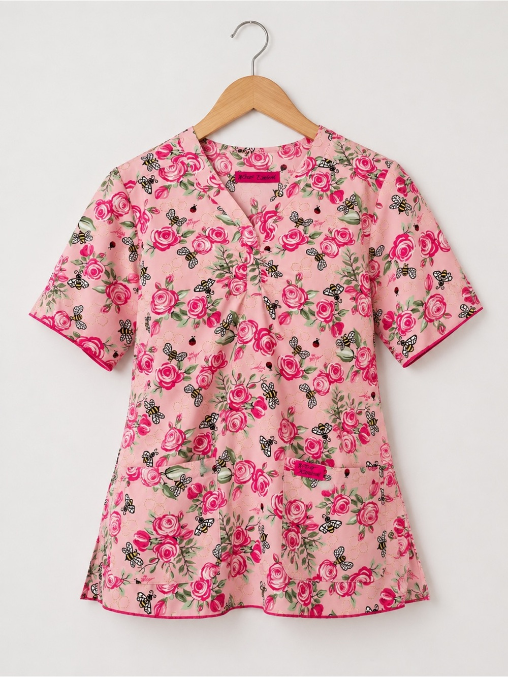 Koi-Betsy Johnson Sweet and Bumble Scrub top (size M available only)